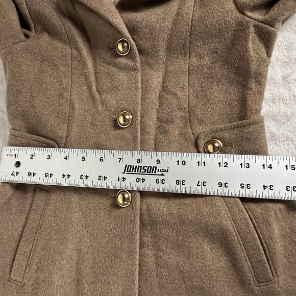Rothschild Girls Size 6X Brown Wool Blend Coat Classic Winter Outerwear Buttons - Picture 9 of 10